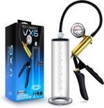 Blush Performance VX6 Male Enhancement Penis Pump System with Brass Pistol Grip, Pressure Gauge, Nterchange Compatible, 9.5 Inch Etched Acrylic Cylinder, Vacuum Release Valve - Advanced Pump for Men - Image 6