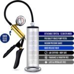 Blush Performance VX6 Male Enhancement Penis Pump System with Brass Pistol Grip, Pressure Gauge, Nterchange Compatible, 9.5 Inch Etched Acrylic Cylinder, Vacuum Release Valve - Advanced Pump for Men - Image 5